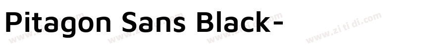 Pitagon Sans Black字体转换